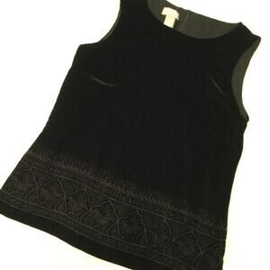 Liz Claiborne collection black velvet top 6